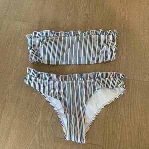 Ruffle Bandeau bikini (S)